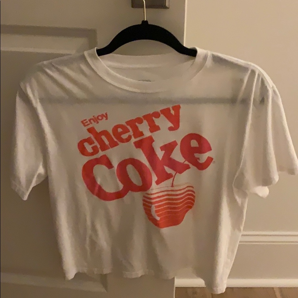 Cherry coke cropped tee